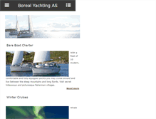 Tablet Screenshot of boreal-yachting.com